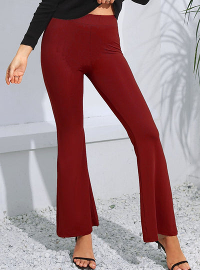 High Waist Long Flare Pants