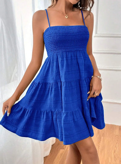Smocked Tiered Cami Dress